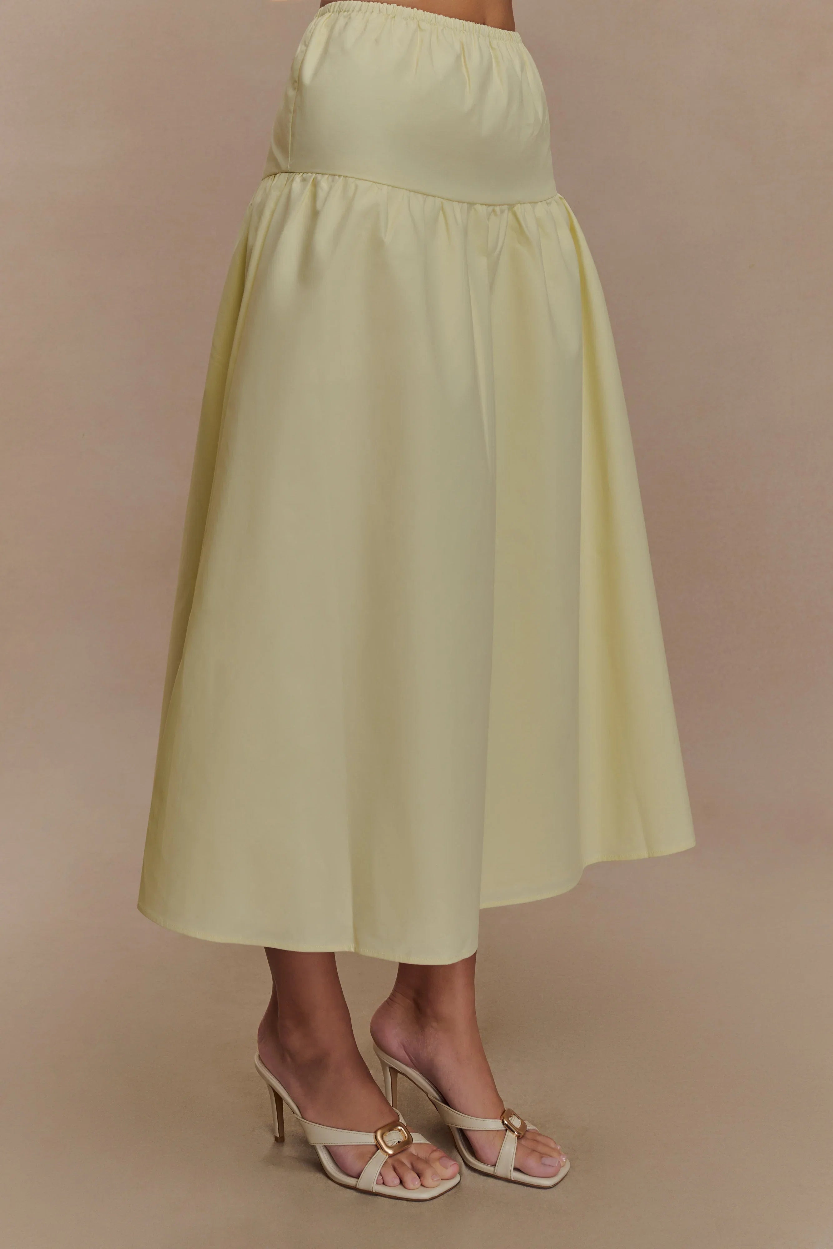 Amirah Midi Skirt Lemon