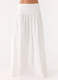 Jayne Maxi Skirt White