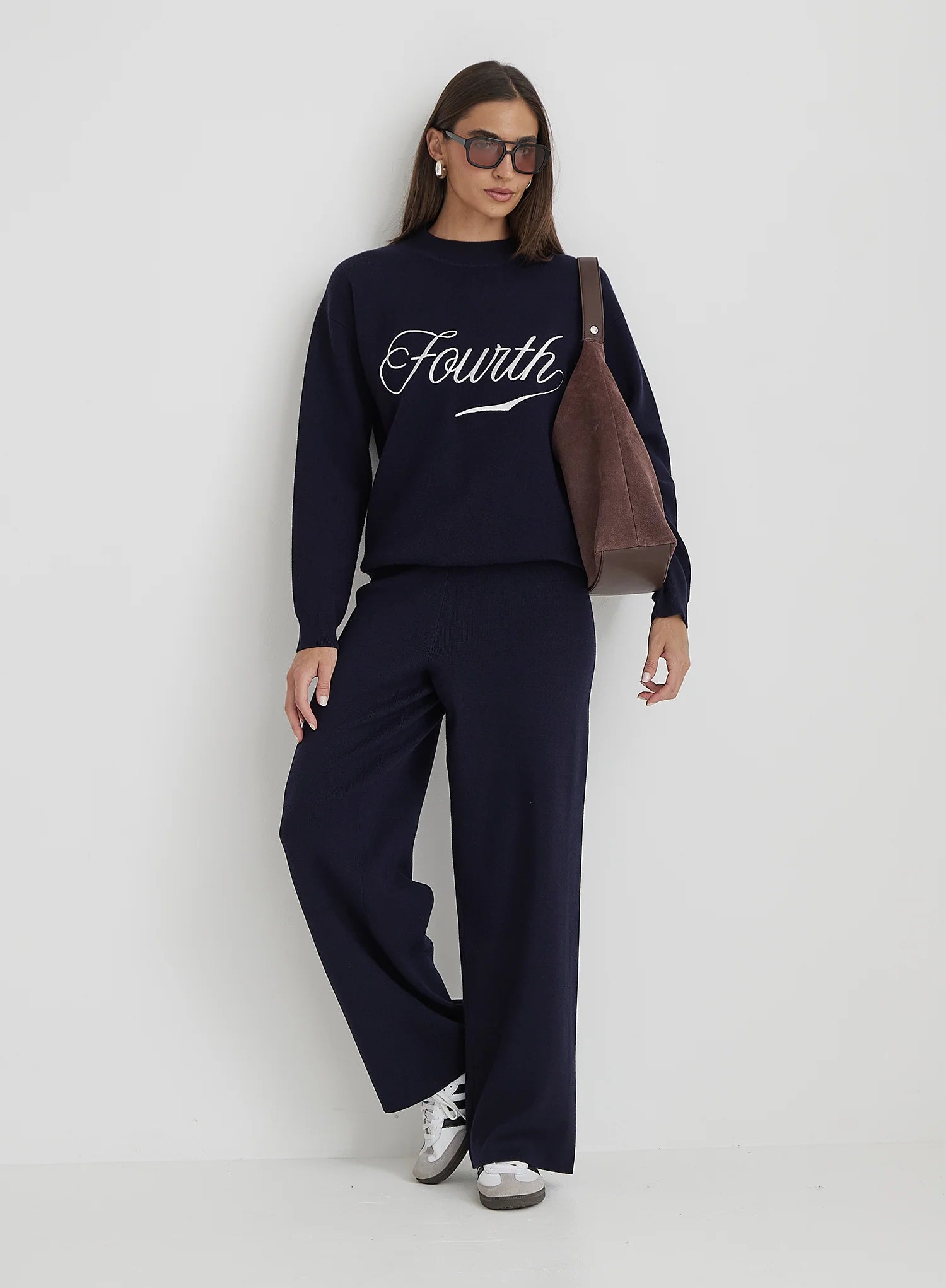 Navy Knitted Fourth Jumper