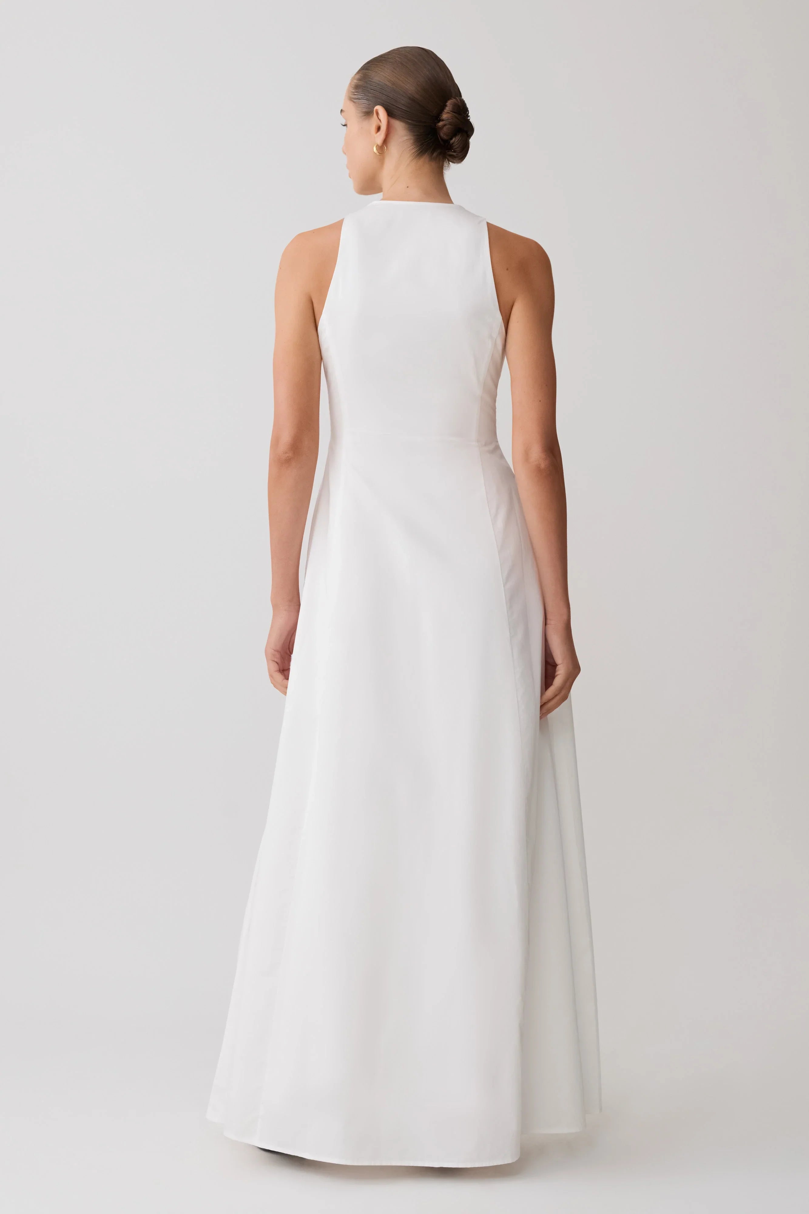Sienna Button Down Maxi Dress White