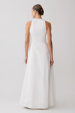 Sienna Button Down Maxi Dress White