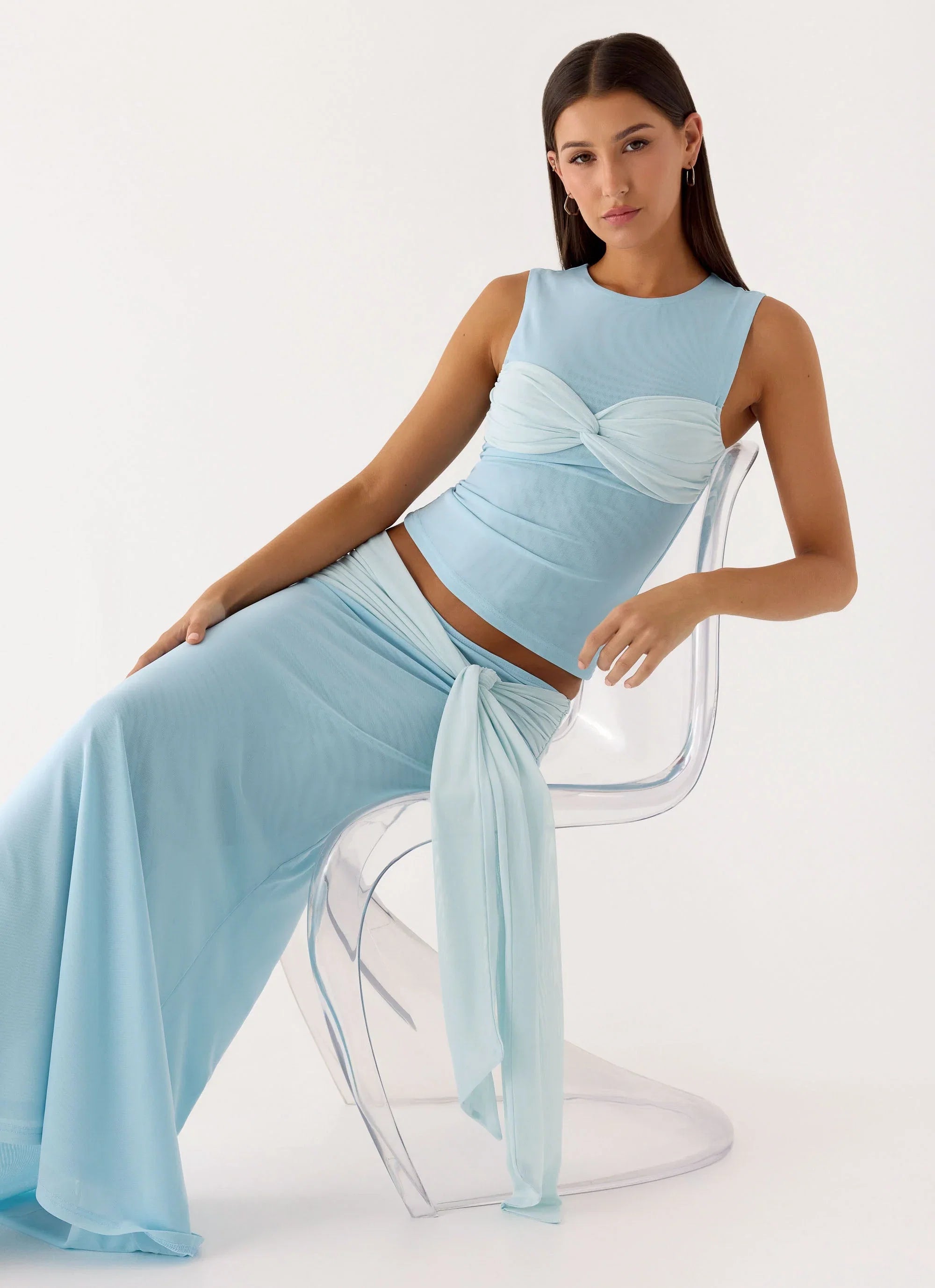Delani Maxi Skirt Blue