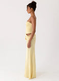 Emory Corset Maxi Dress Yellow
