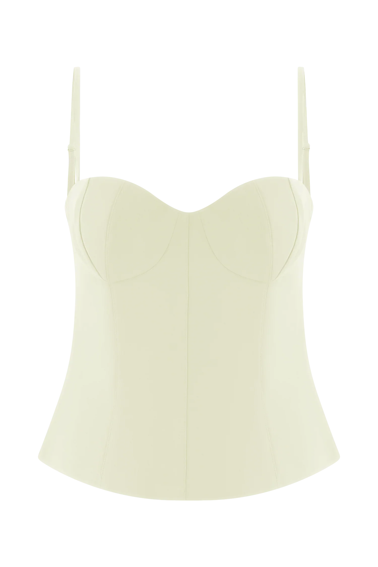Jaime Spaghetti Strap Suiting Top Ivory