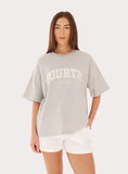 Grey Fourth Branded Cotton Oversized T Shirt