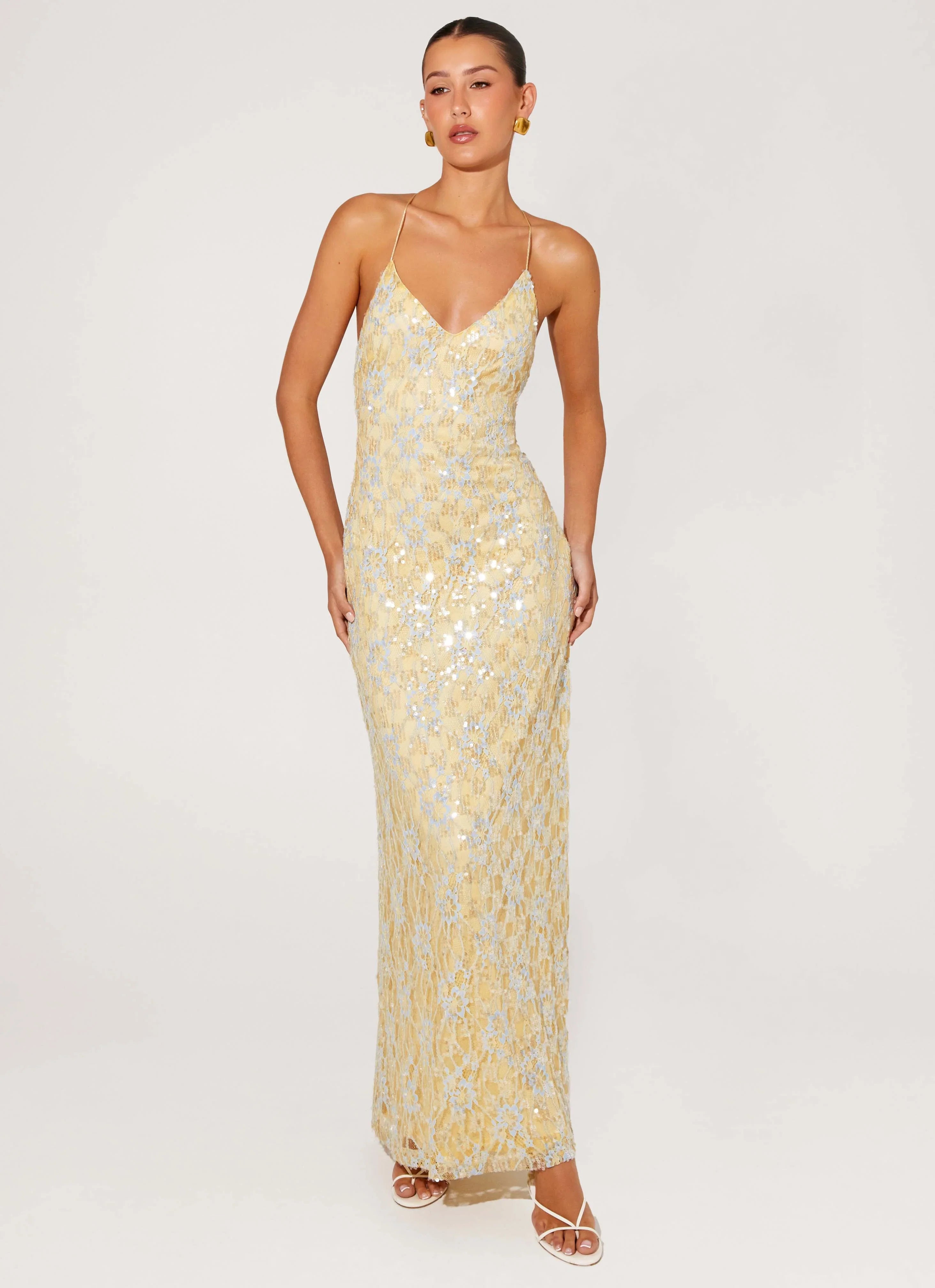 Truly Mine Maxi Dress Yellow