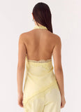 Emilee Cowl Top Yellow