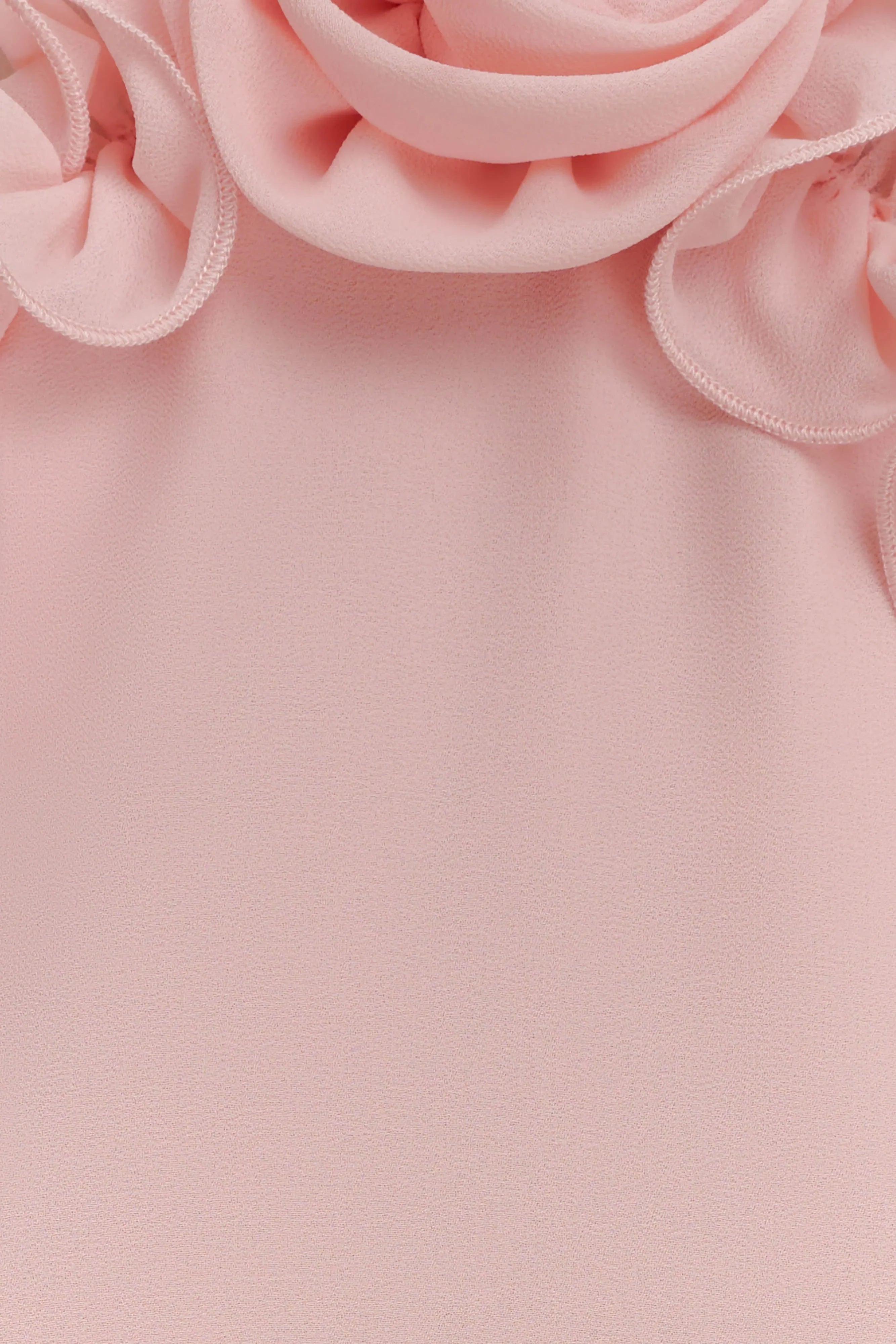 Melissa Chiffon Flower Maxi Dress Baby Pink