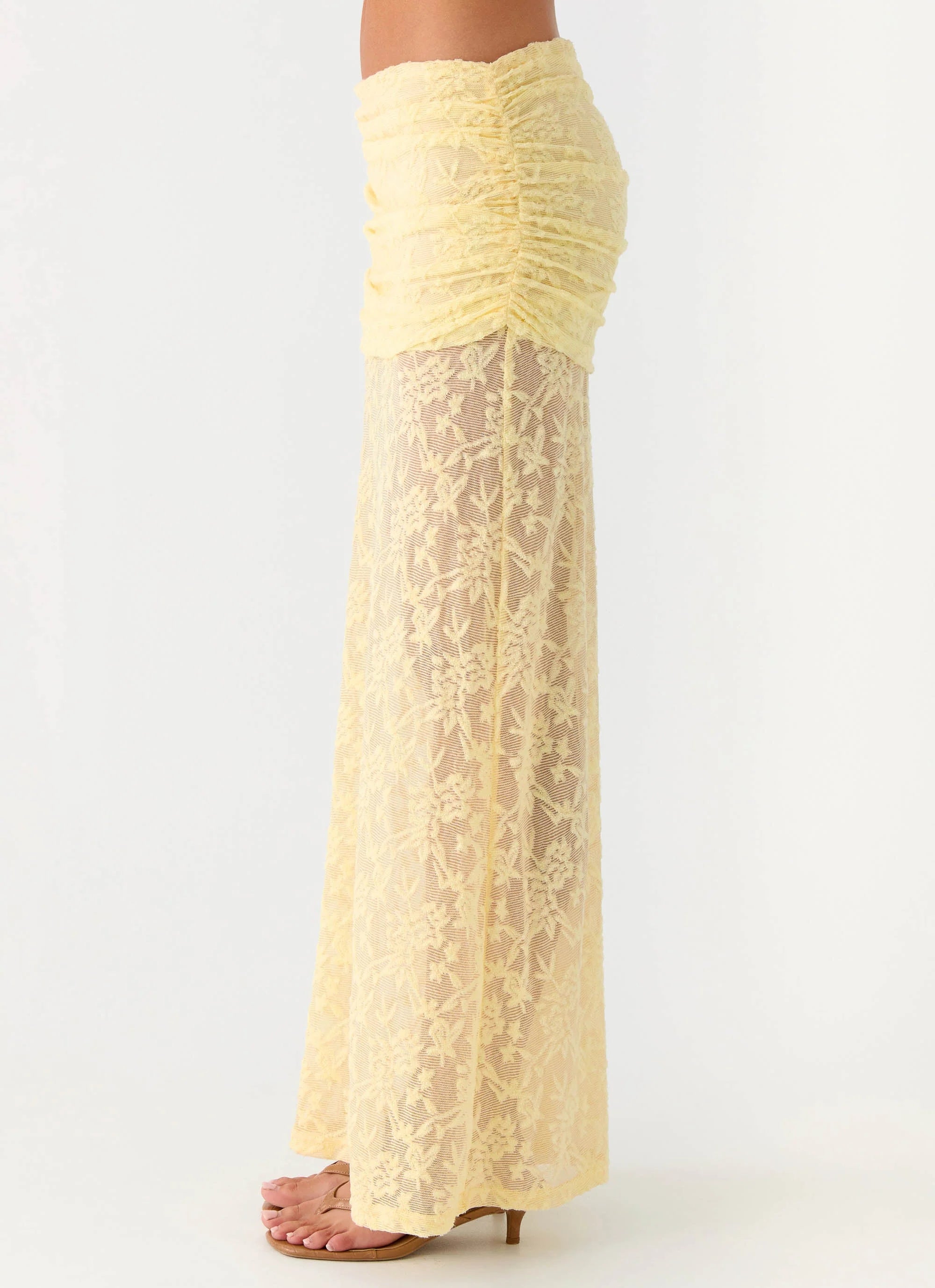 Farruko Jacquard Maxi Skirt Butter