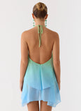Twin Flame Mini Dress Sea Ombre