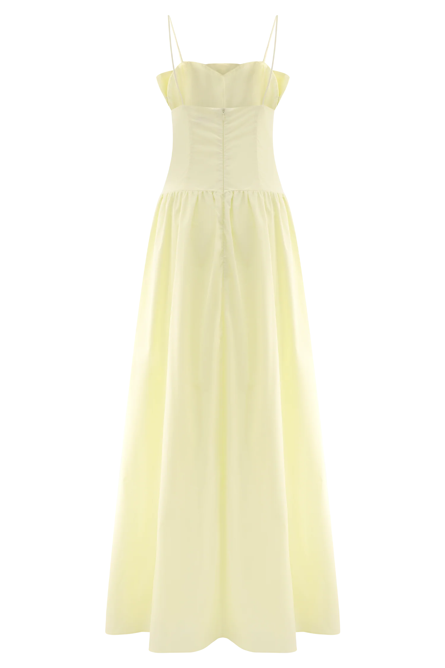 Janis Cotton Frill Maxi Dress Lemon