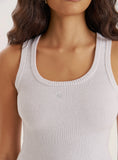 Grey Knitted 4th Vest Top