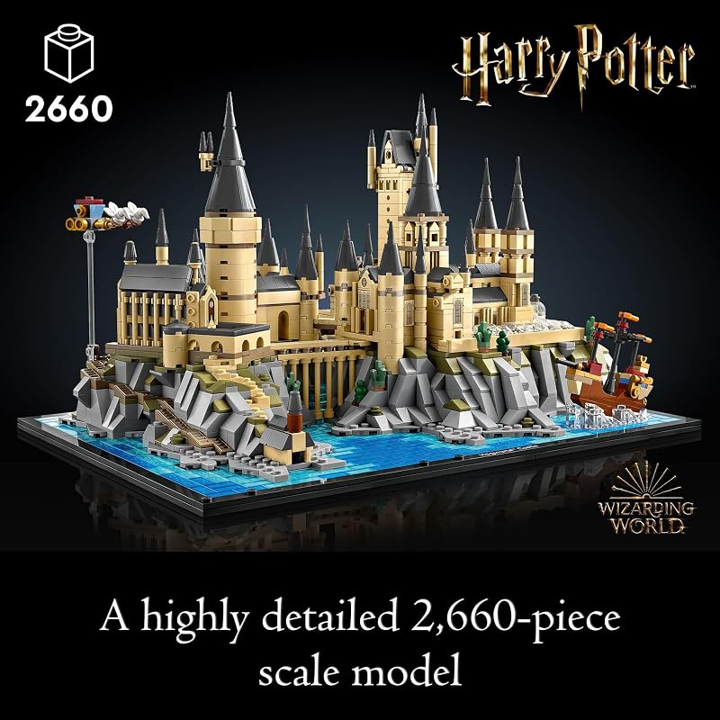 LEGO Harry Potter Hogwarts Castle and Grounds 76419 Building Set Gift Idea for Adults Buildable Display Model Collectible Harry Potter Playset Recreate Iconic Scenes from The Wizarding World