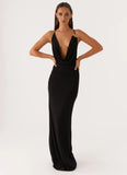 Game Player Maxi Dress Black