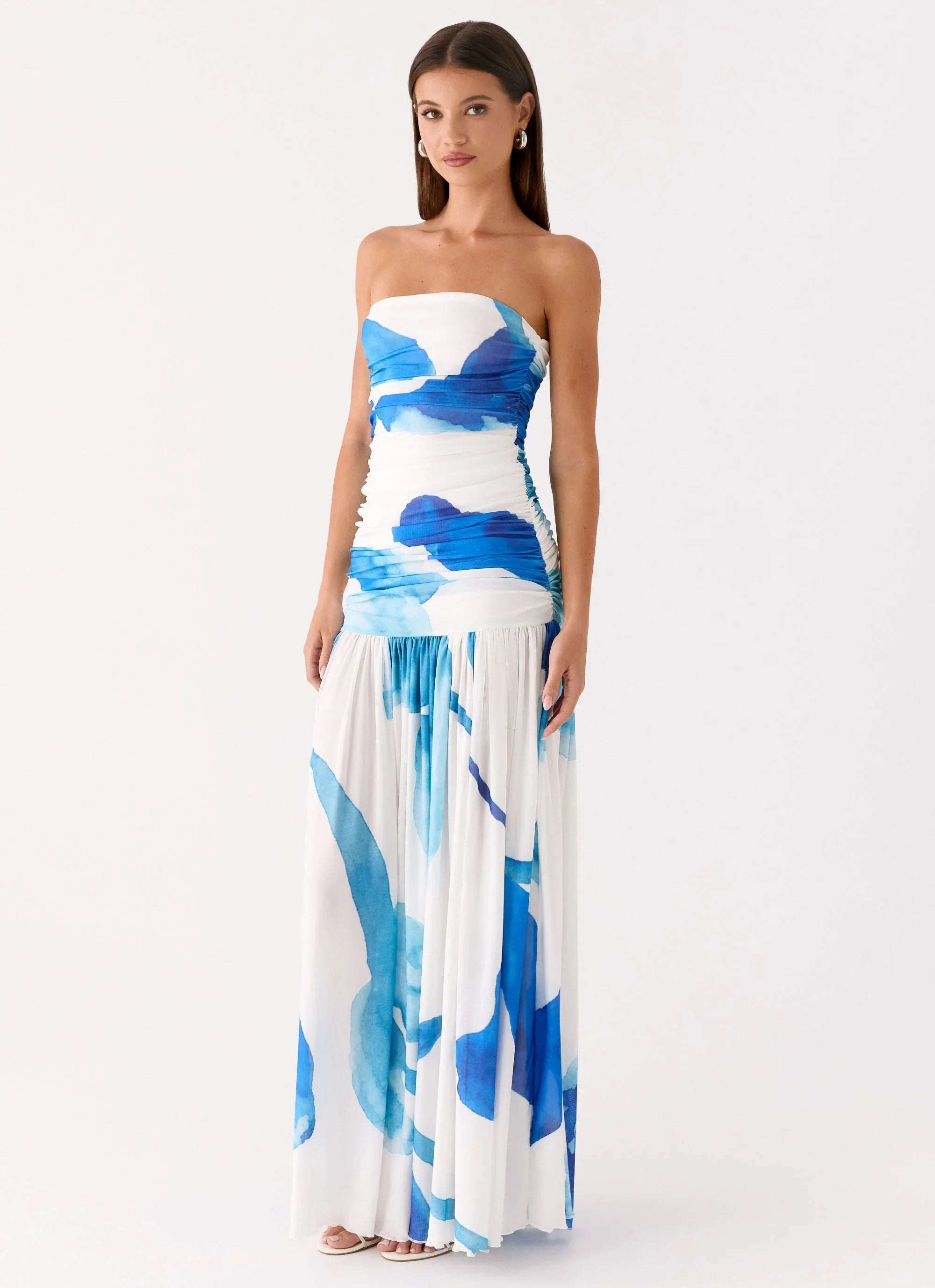 Laidee Maxi Dress Cerulean Bloom