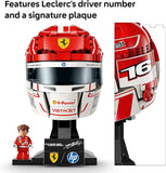LEGO Editions Scuderia Ferrari HP Charles Leclerc Helmet Building Set for Teens Ages 14 Collectible F1 Display Bedroom or Home Office Decor Gift for Formula 1 Fans 43014