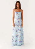 Liana Cowl Maxi Dress Print