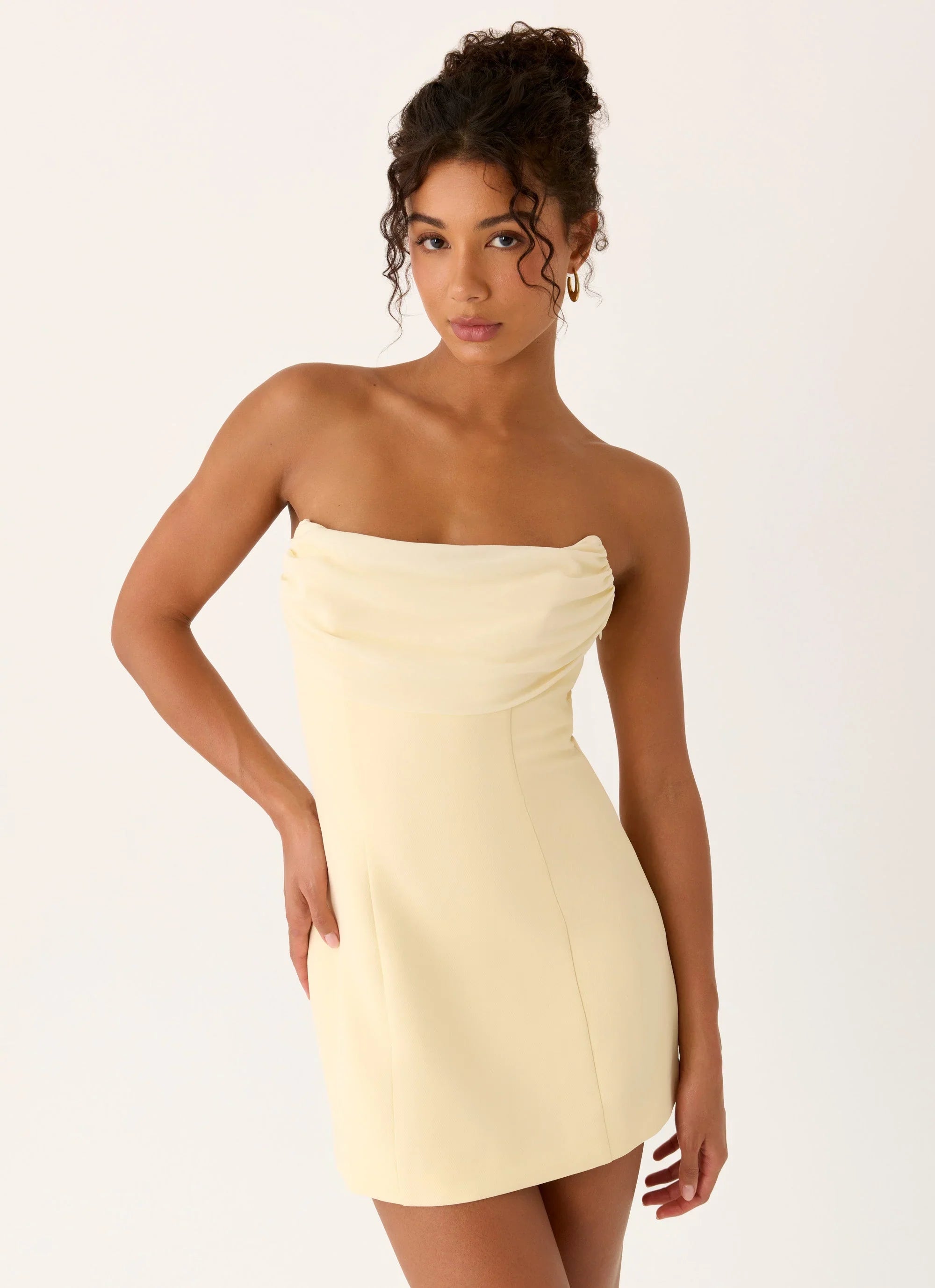 Luna Rosa Mini Dress Baby Yellow
