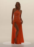 Janelle Beaded Maxi Dress Orange