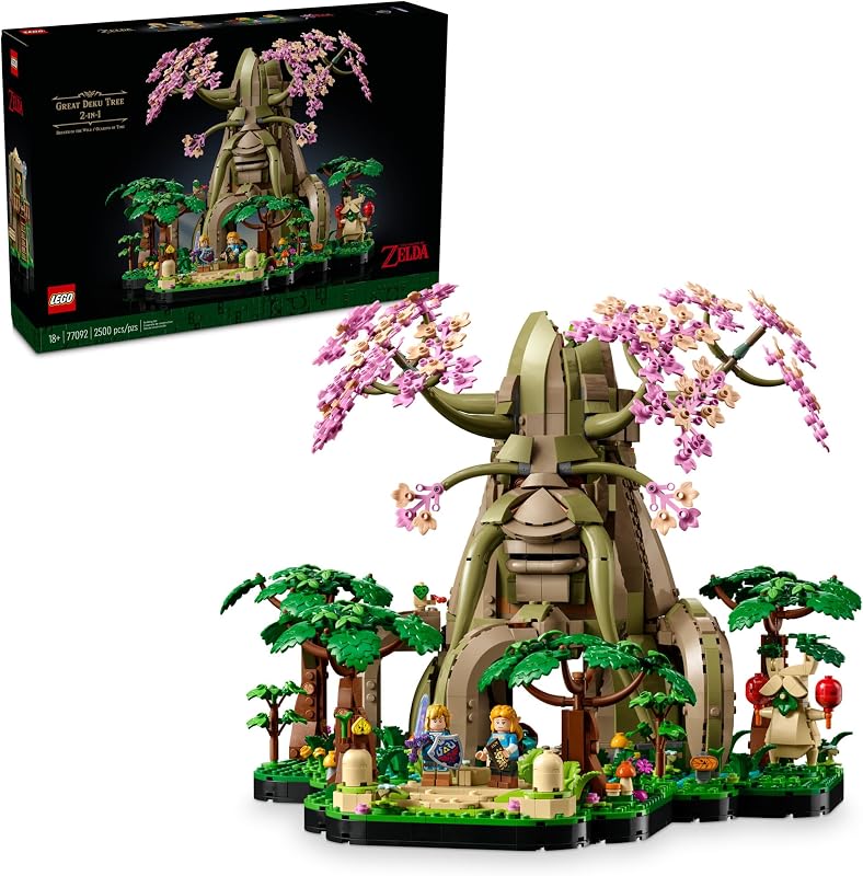 LEGO The Legend of Zelda Great Deku Tree 2in1 Model Building Set for Adults Ages 18 Collectible Zelda Kit for Home Decor Office or Bedroom Gift Idea for Fans of Video Game 77092