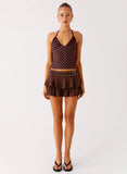 Prologue Belt Mini Skort Chocolate