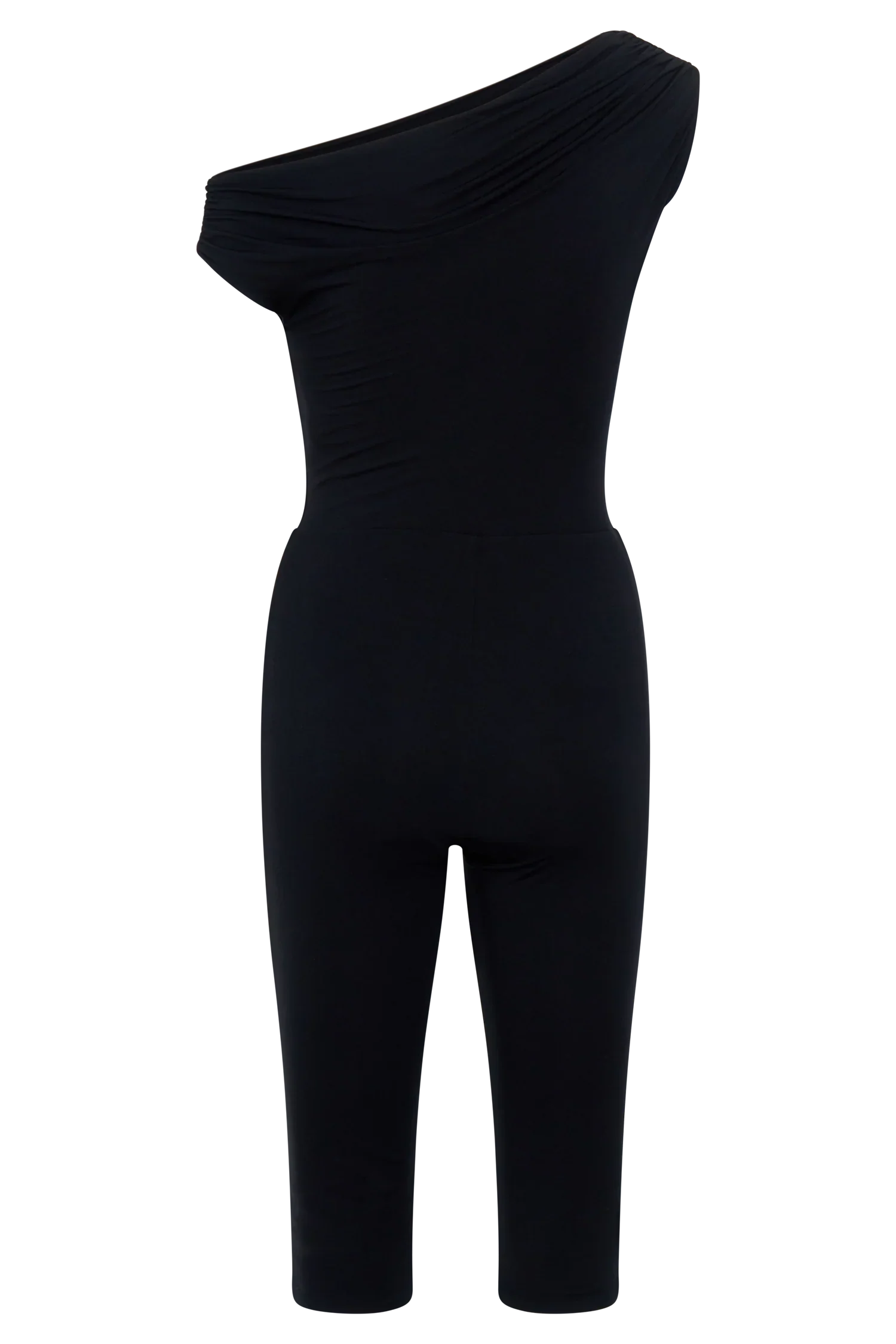 Anh One Shoulder Modal Jumpsuit Black