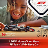 LEGO Speed Champions MoneyGram Haas F1 Team VF 24 Race Car Toy Building Set for Kids Boys Girls Ages 10 Toy Car for F1 Fans Gift Idea for Birthday 77250