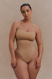 Saria High Waist Shapewear Briefs Beige