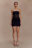Maryk Mesh Mini Dress Black