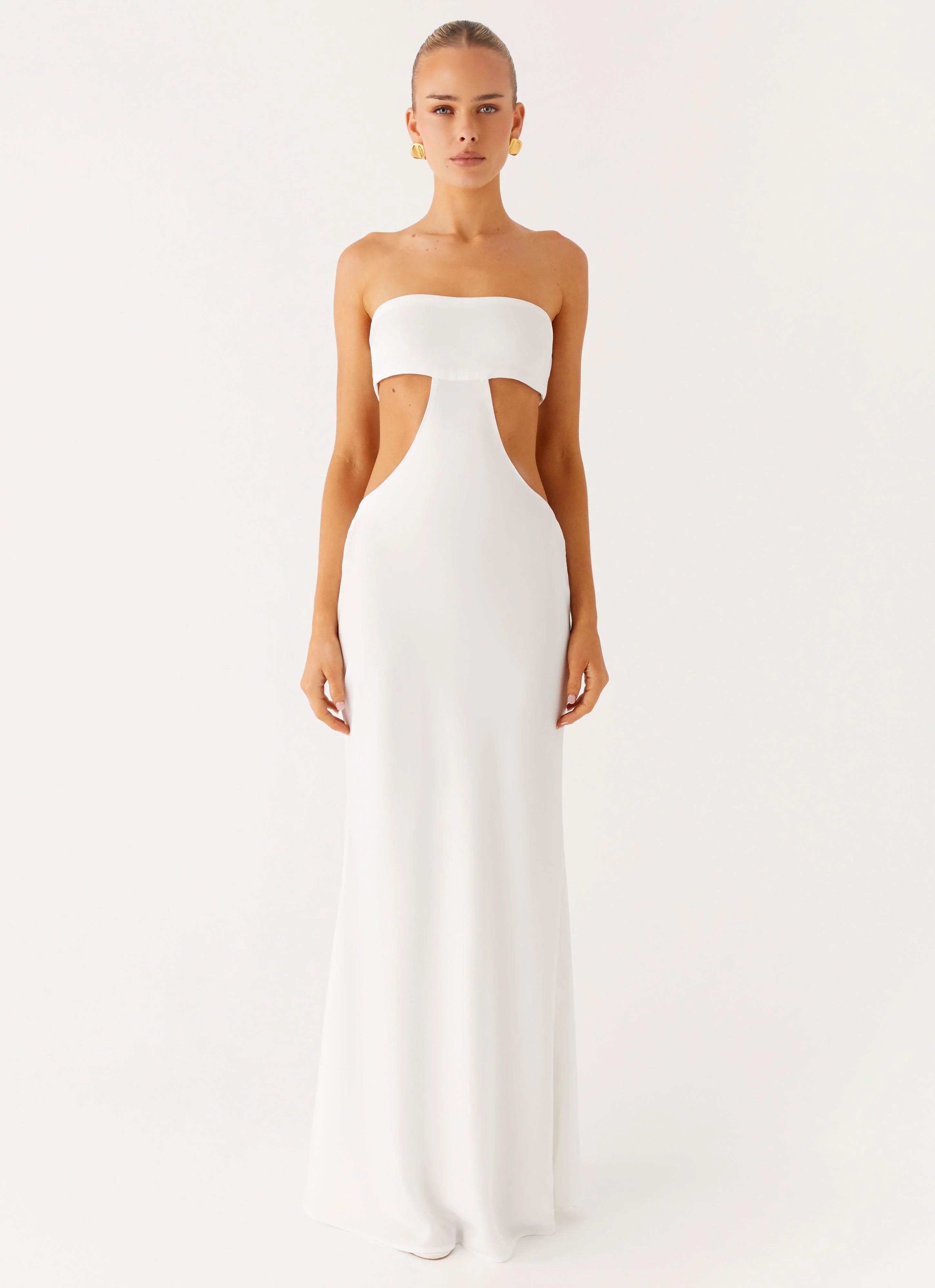 Kiss Me Cut Out Maxi Ivory