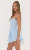 Fit and Flare Dress in Blue