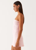 Enora Beaded Mini Dress Baby Pink