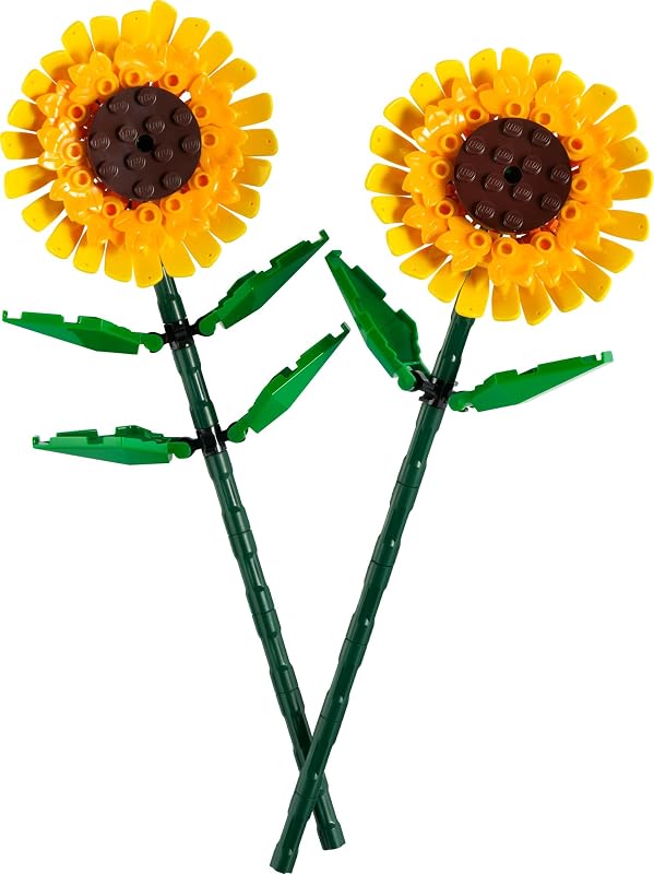 LEGO Sunflowers Building Toy for Kids Girls and Boys Ages 8 Artificial Sunflowers for Home Decor and Display Birthday Gift Idea for Lovers of Plants Flowers 40524