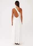 Oaklyn One Shoulder Maxi Dress Ivory