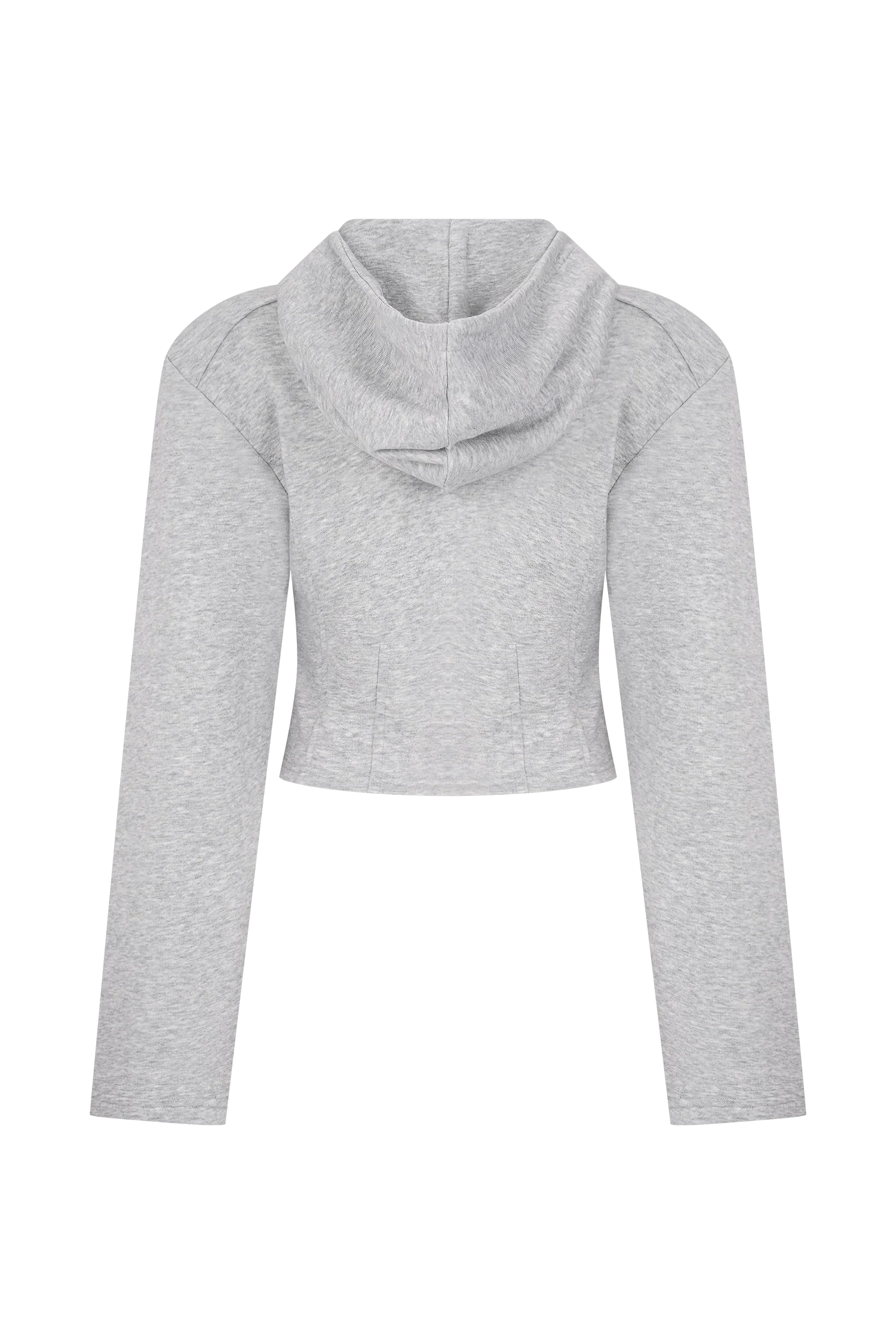 Quinn Zip Up Hoodie Light Grey Marle