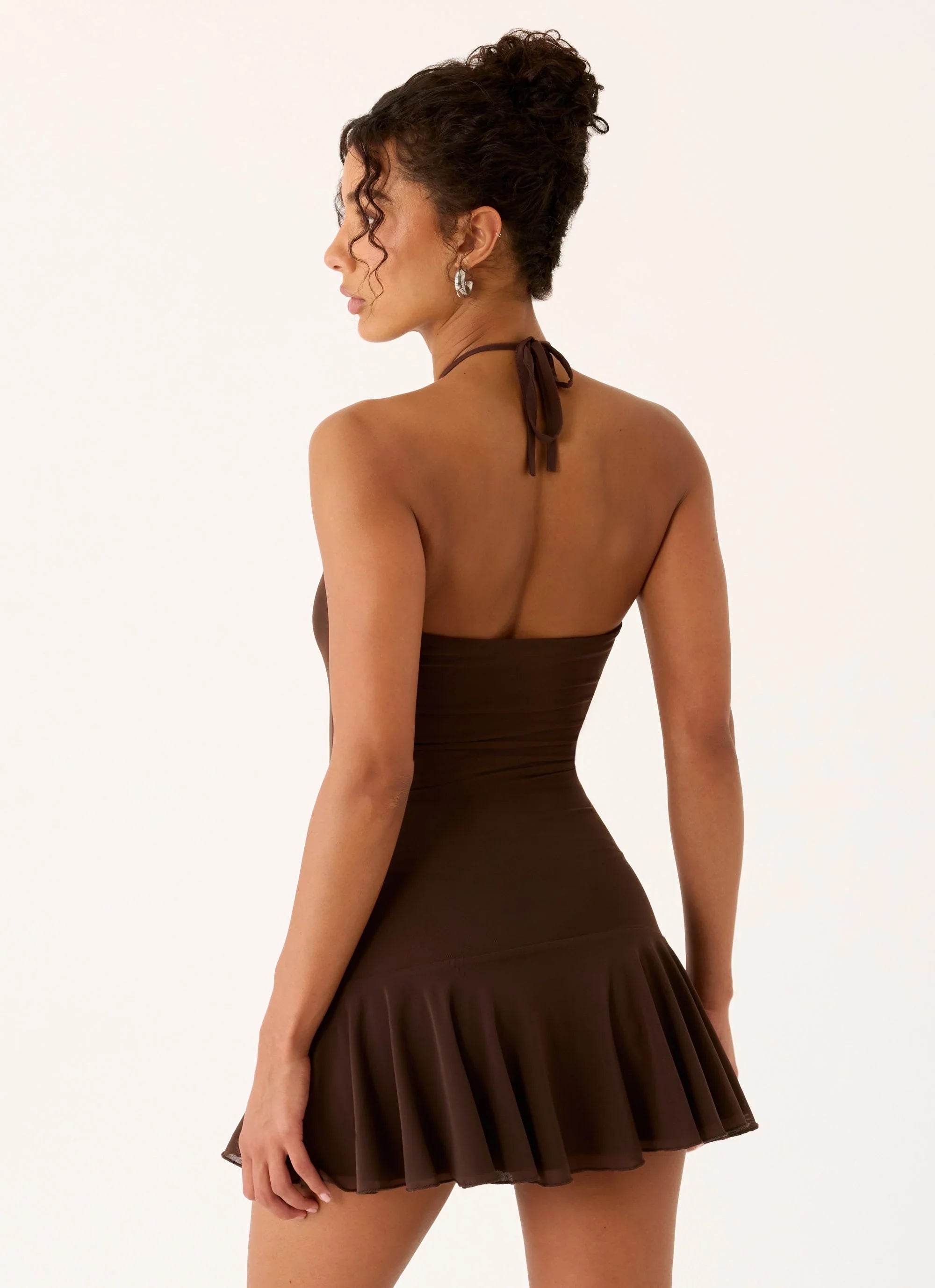 Elektra Mini Dress Chocolate