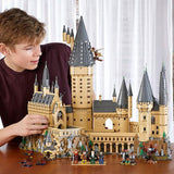 LEGO Harry Potter Hogwarts Castle 71043 Building Set Model Kit with Minifigures Featuring Wand Boats and Spider Figure Gryffindor and Hufflepuff Accessories Collectible for Adults and Teens