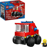 LEGO City Rides Fire Truck Building Toy for Kids Emergency Pretend Play for Boys Girls Ages 5 Toy Truck W Raisable Ladder Firefighter Junior Minifigure Gift Idea for Birthdays 60482