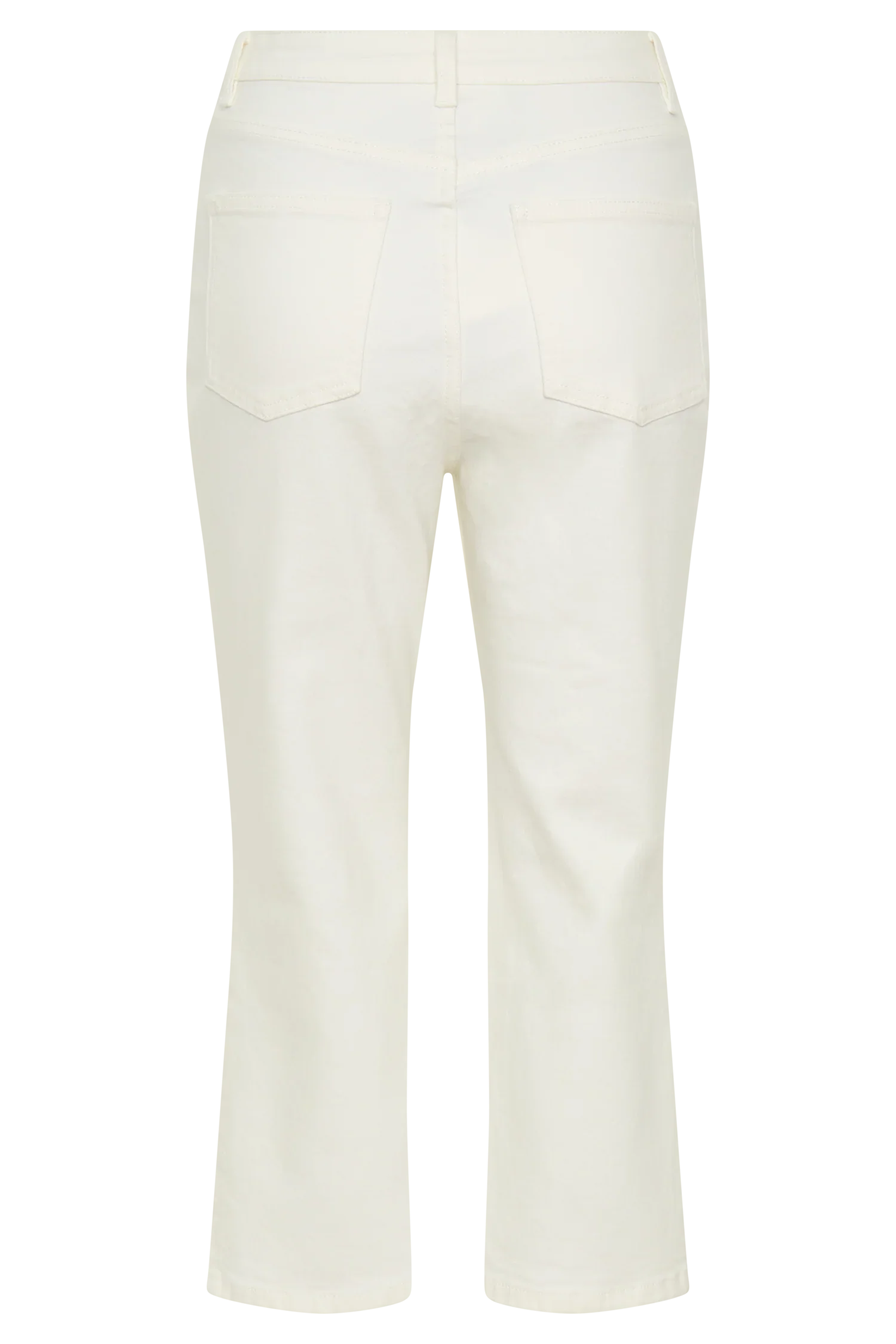 Mary Denim Capris White
