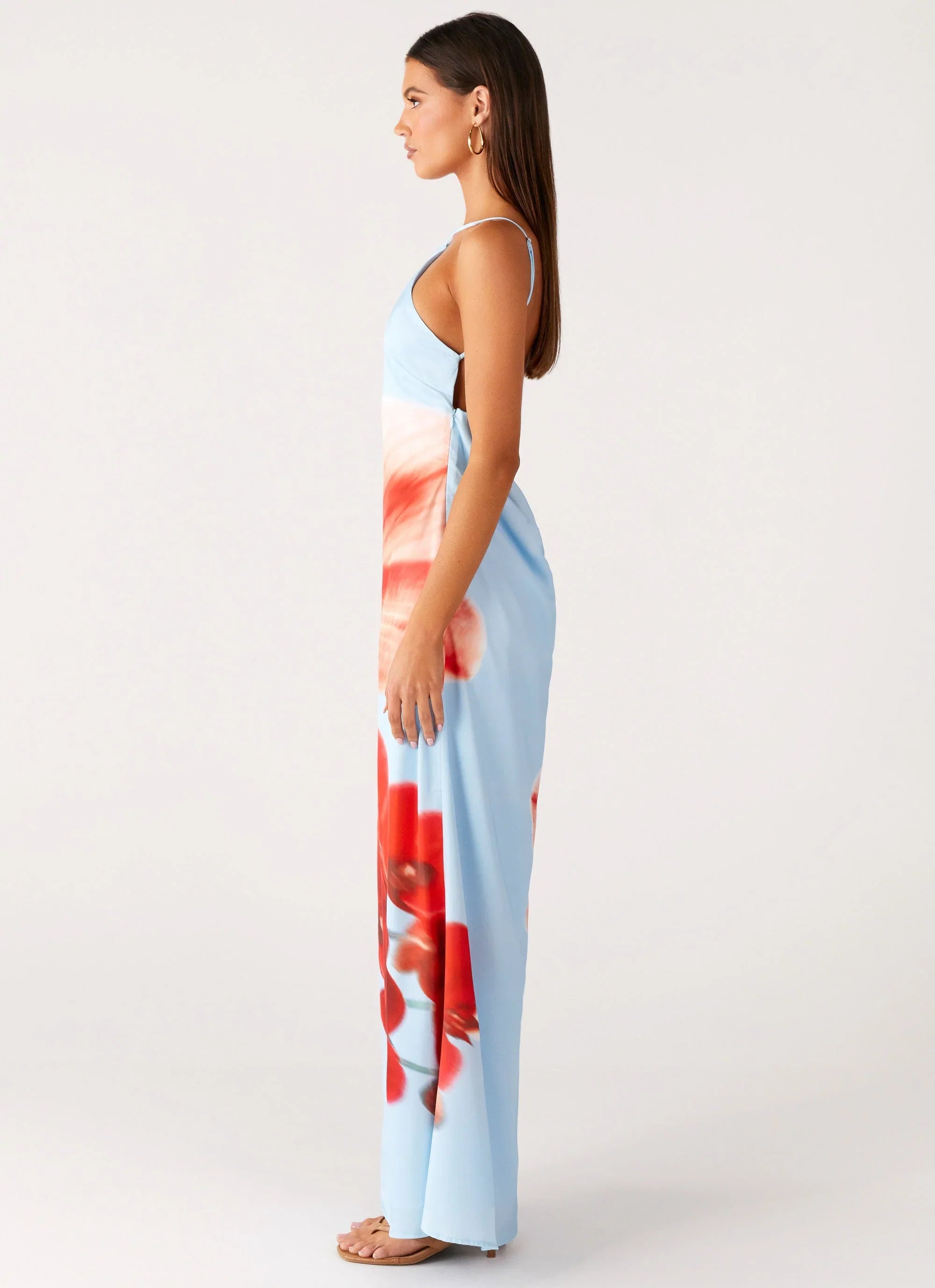 Chloe Maxi Dress Turquoise Bloom