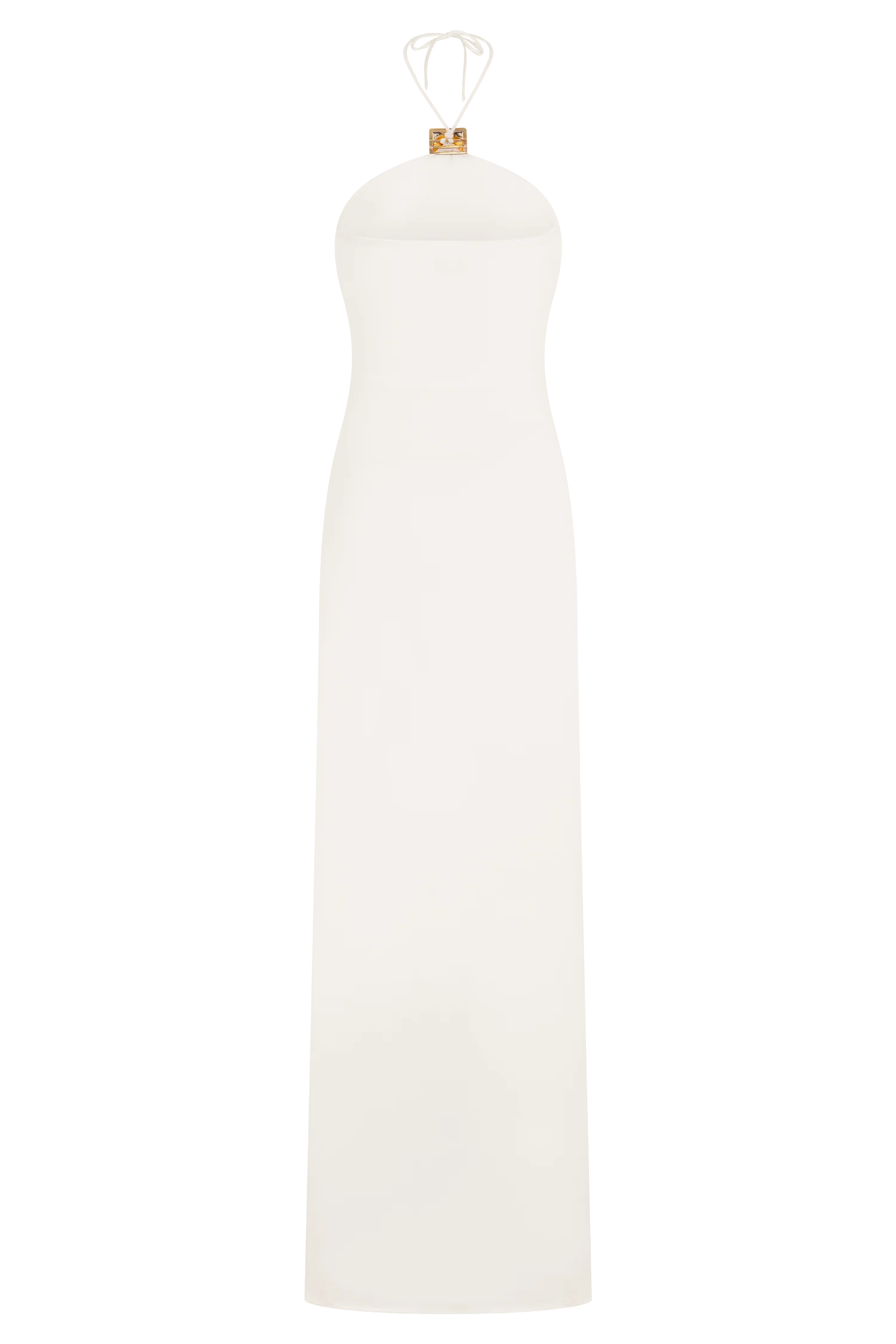 Quincy Halter Maxi Dress With Hardware Ivory
