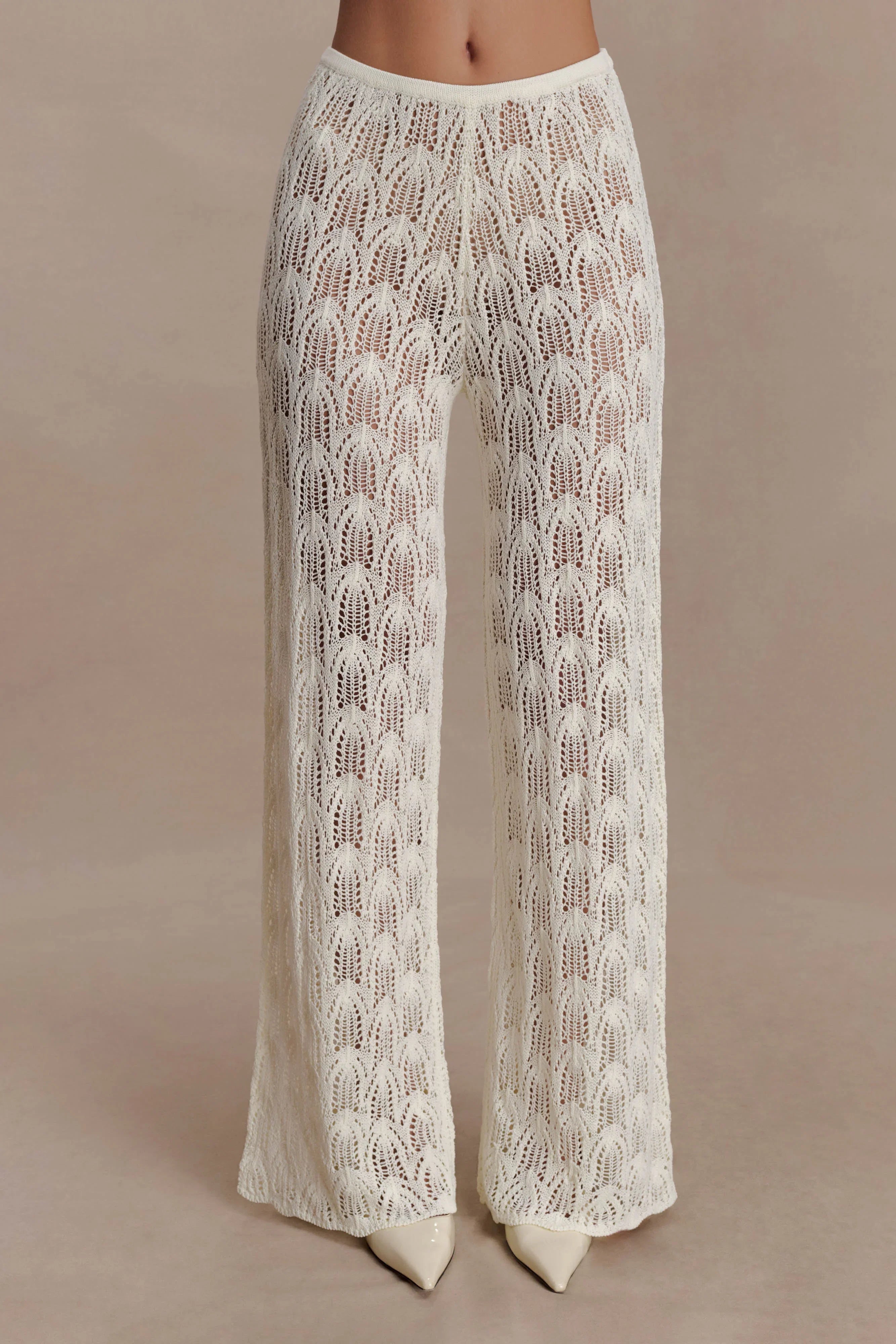Glinda Crochet Pants Ivory