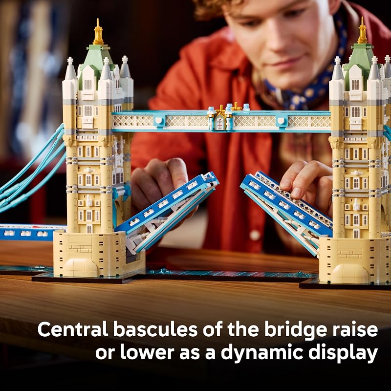 LEGO Architecture Tower Bridge 21067 Building Set for Adults Ages 18 Relaxation Activity Decor for Home Office 3745 pieces Gift for Men Women