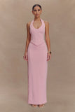 Alma High Waist Maxi Skirt Candy Pink