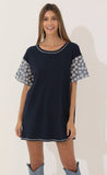 Shirt Dress in Navy Floral