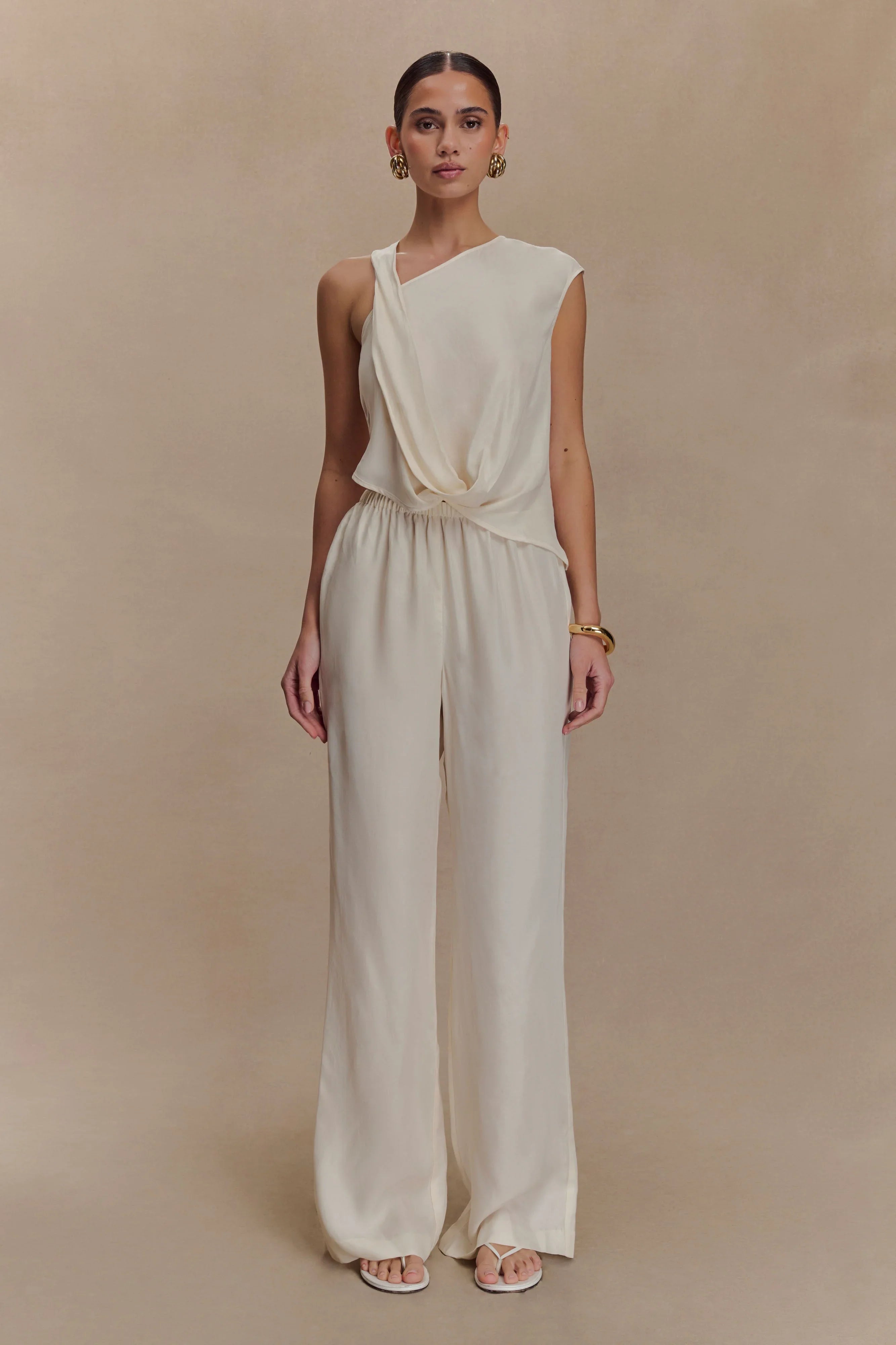 Violeta Straight Leg Pant Ivory