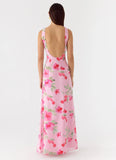 Serafim Chiffon Maxi Dress Petal Soleil
