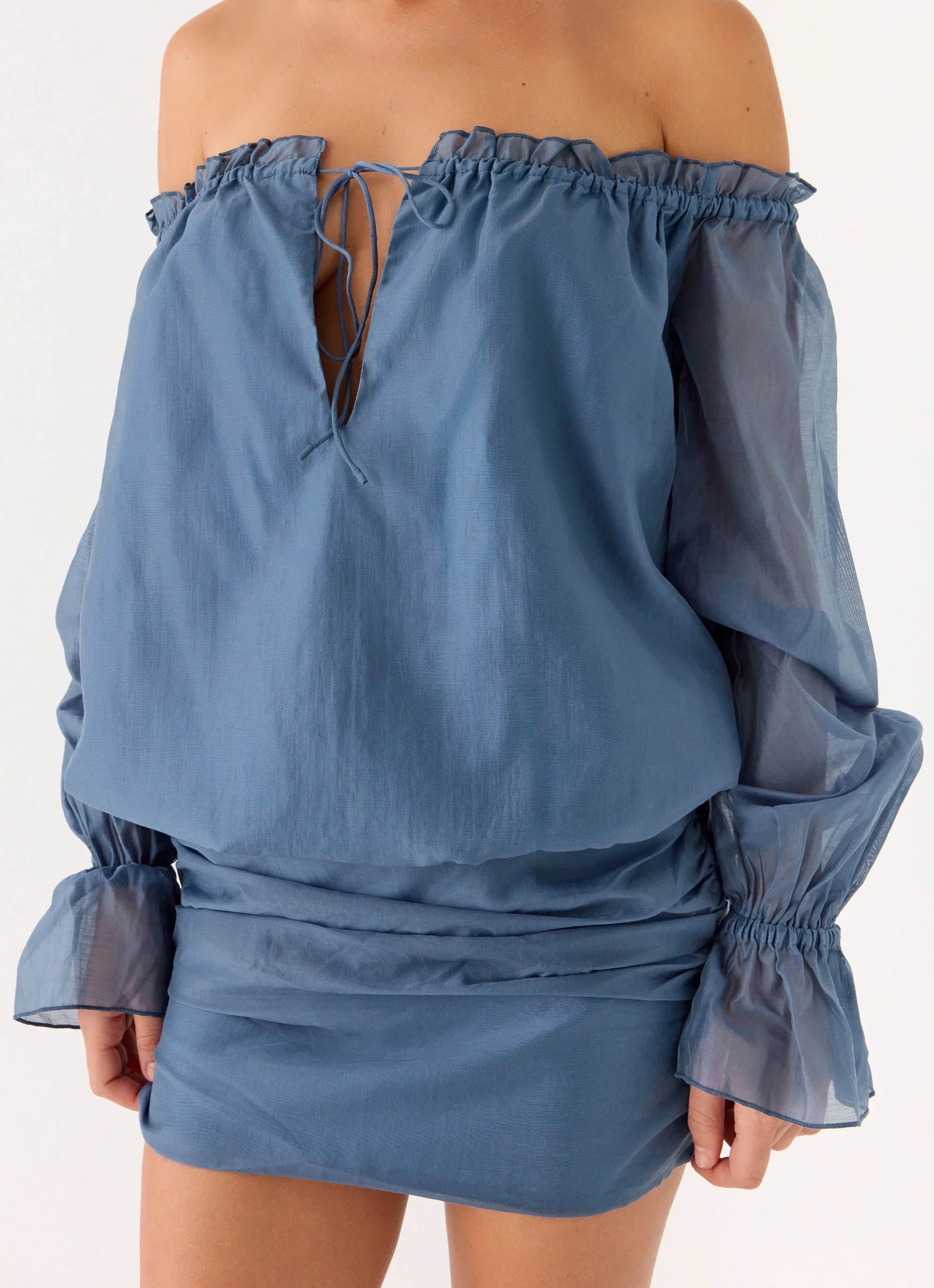 Tedara Mini Dress Washed Navy
