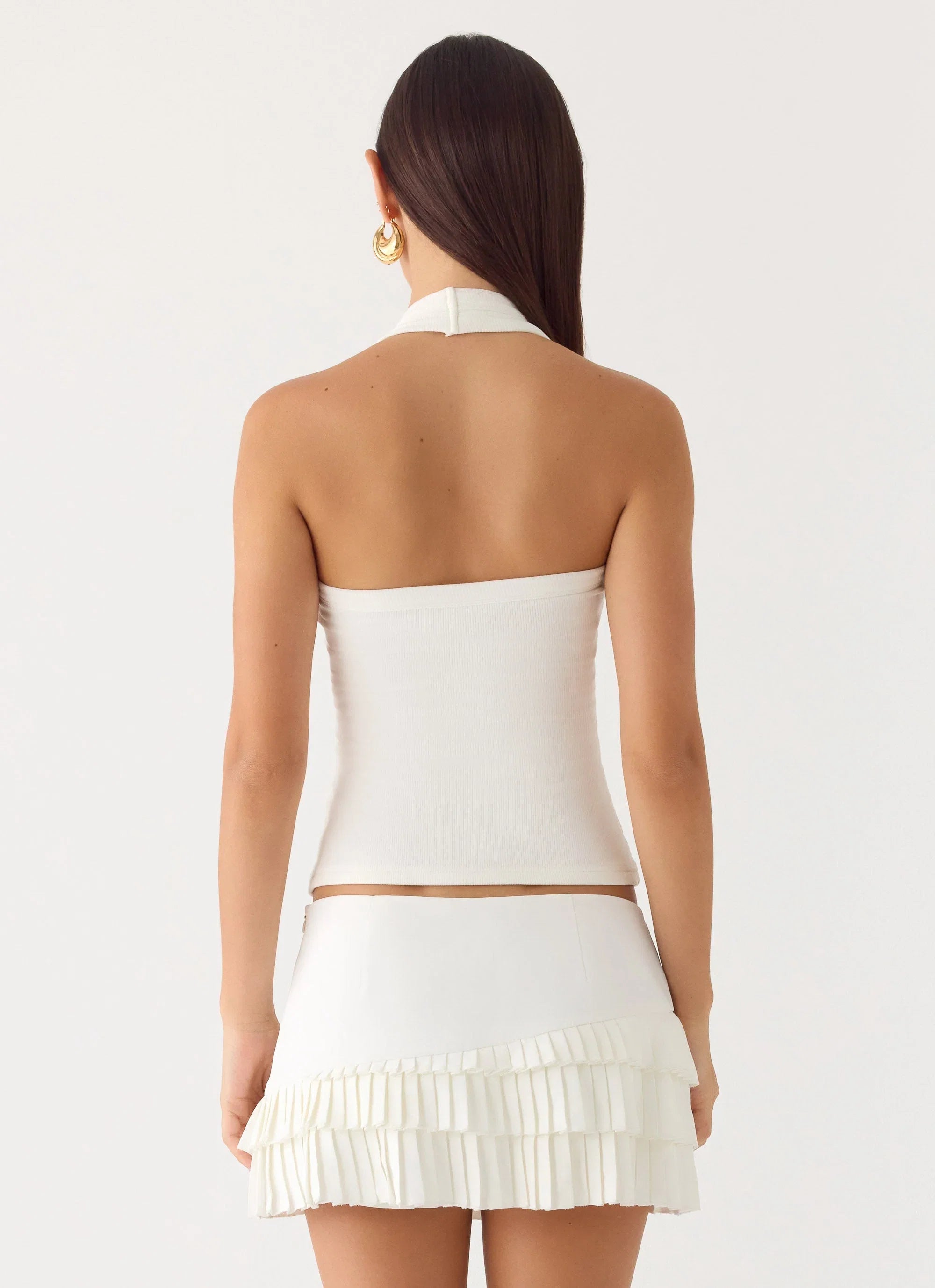 Skyler Mini Skort White