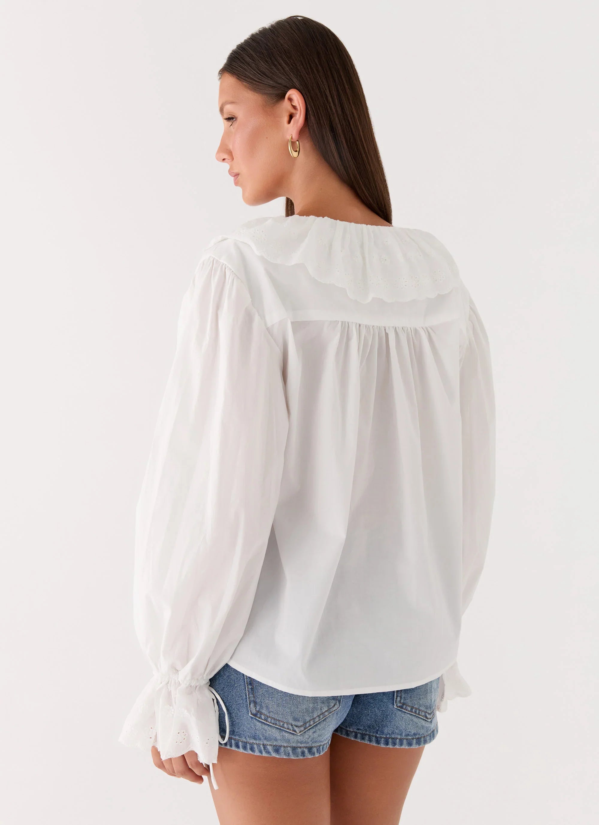 Verrin Cotton Blouse White